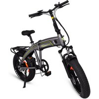 SachsenRad E-Bike Klapprad, Reifen: 20", max. Geschwindigkeit: 25 km/h - schwarz | grau von SachsenRad