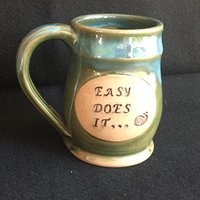 Easy Does It Keramik Tasse Easy Does It Keramik Tasse von SacredSpacePottery