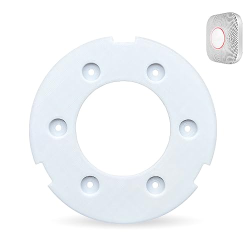 Sactulaz Ersatz Montageplatte für Google Nestmelder/Protector Gen2, Ersatzteil Backplate für Google Nest 2nd Gen Rauchmelder Alarm von Sactulaz