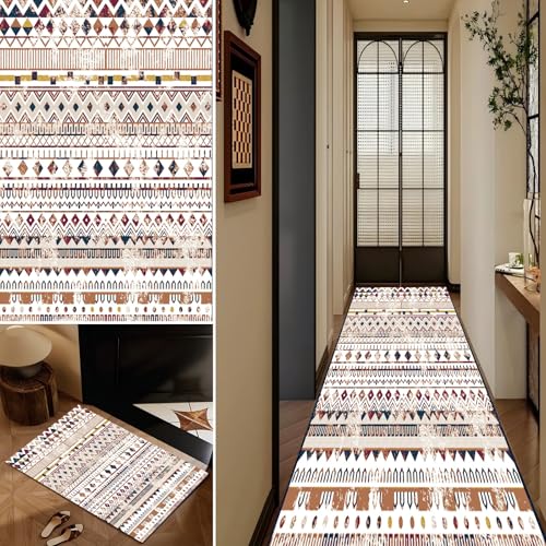 Sadavel Teppich Läufer Flur Lang, rutschfest 120x450cm Küchen Teppich, Waschbar Teppichläufer Flurteppich für Korridor Wohnzimmer, Küche, Anpassbar Sadavel Teppich Läufer Flur Lang, rutschfest 120x450cm Küchen Teppich, Waschbar Teppichläufer Flurteppich für Korridor Wohnzimmer, Küche, Anpassbar von Sadavel
