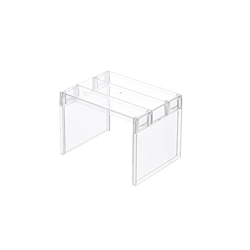 Transparente Trennwand, stapelbar, doppellagig, transparent, Organizer für Kühlschrank von Saddgo