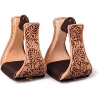 Luxus Handgefertigte Western Steigbügel Aus Echtholz 10cm von SpurnySaddlery
