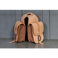 Sofort Versandbereit Doppelpommel-Satteltaschen Für Einen Westernsattel - Horntaschen Gabeltasche von SpurnySaddlery