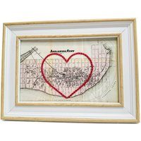 Atlantik Stadt Karte | Benutzerdefinierte Geschenk Für Ihn Nj Hochzeitsgeschenk Vintage Drucken Von Fallstricken, Falls Ihr Wollt von SadieandJunebug