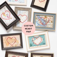 Benutzerdefinierte Herzkarte | Personalisierte Love Story Stickkunst Geschenk Für Paare Verlobung Sie Valentinstag Karte Benutzerdefinierte Herzkarte | Personalisierte Love Story Stickkunst Geschenk Für Paare Verlobung Sie Valentinstag Karte von SadieandJunebug