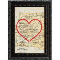 Haliburton Herzkarte | Benutzerdefinierte Karte Geschenk Für Ihn Hochzeitsgeschenk Map Print Mit Handgesticktem Herz Haliburton Herzkarte | Benutzerdefinierte Karte Geschenk Für Ihn Hochzeitsgeschenk Map Print Mit Handgesticktem Herz von SadieandJunebug