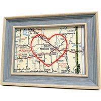 Medizinhut-Karte Mit Herz Handgestickte Vintage Alberta-Karte Medizinhut-Karte Mit Herz Handgestickte Vintage Alberta-Karte von SadieandJunebug