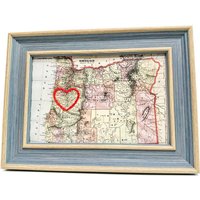 Oregon Herz Karte | Benutzerdefinierte Geschenk Personalisiertes Jubiläumsgeschenk Valentinstag Vintage Von Handgesticktes Oregon Herz Karte | Benutzerdefinierte Geschenk Personalisiertes Jubiläumsgeschenk Valentinstag Vintage Von Handgesticktes von SadieandJunebug