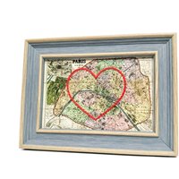 Paris Herz Karte | Benutzerdefinierte Geschenk Personalisiertes Jubiläumsgeschenk Gerahmt Valentinstag Vintage Von Paris, Handbesticktes Paris Herz Karte | Benutzerdefinierte Geschenk Personalisiertes Jubiläumsgeschenk Gerahmt Valentinstag Vintage Von Paris, Handbesticktes von SadieandJunebug