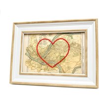 Pittsburgh Herz Karte | Benutzerdefinierte Geschenk Für Ihn Hochzeitsgeschenk Map Print Mit Handgesticktem von SadieandJunebug