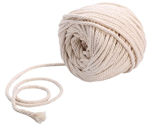 Sadingo Baumwollkordel 3 mm, naturfarbene Kordel, Schnur aus Baumwolle gedreht, Makramee Garn, 20 Meter am Stück, Off White Sadingo Baumwollkordel 3 mm, naturfarbene Kordel, Schnur aus Baumwolle gedreht, Makramee Garn, 20 Meter am Stück, Off White von Sadingo