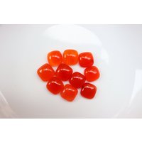 10 Stück Karneol Cabochons, Kristall, Kissenform Karneol, Kristall Für Schmuck, Emotionales Vertrauen von SadiqGemsandMinerals