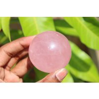 A+ Sternrosenquarz Kugel | Crystal Sphere Heilende Sphäre Edelstein Rosa Liebe Rosenquarz Haus & Dekor von SadiqGemsandMinerals