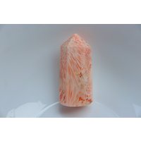 A + Pink Scolecit Turm, 6-Seitiger Natürlicher Rosa Schmuck, Herz, Kristall von SadiqGemsandMinerals