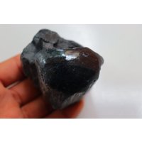 Einseitig Polierter Schwarzer Turmalin, Natürlicher Turmalin Handstein, Turmalinkristall Reverse Negativität, Turmalinstein von SadiqGemsandMinerals