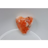 Schönes Rosa Scolecit Herz, Palmstein, Schmuck, Taschenstein, Natürlicher Herz von SadiqGemsandMinerals