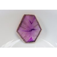 xl Stern Amethyst Scheibe, Natürliche Lila Edelstein, Steine Für Schmuck, Heilstein, Kristall, Edelstein von SadiqGemsandMinerals