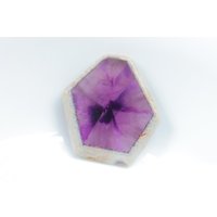 xl Stern Amethyst Scheibe, Natürliche Lila Edelstein, Steine Für Schmuck, Heilstein, Kristall, Edelstein von SadiqGemsandMinerals