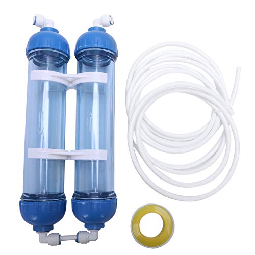 Sadkyer Wasserfilter 2 Stück T33 Gehäuse DIY T33 Shell Filter 4 Stück Armaturen Wasserreiniger für Umkehrosmoseanlage von Sadkyer