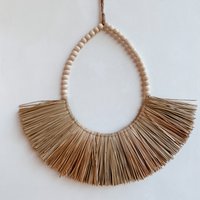 Raffia Mandong Tropfen-Wanddeko Raffia Mandong Tropfen-Wanddeko von SaeHomeDecor