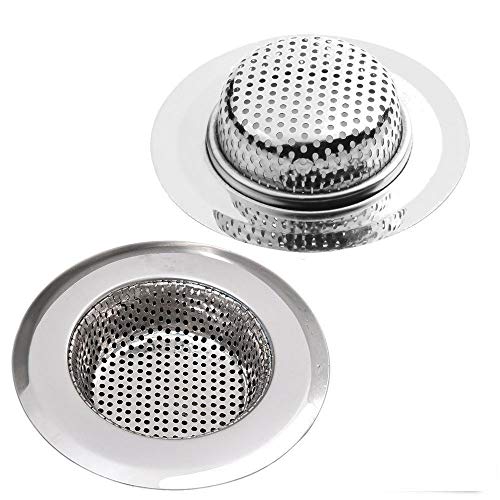 Fayomir Abflusssieb 2er Set, Ø 11.5 cm Edelstahl Küchen Spüle Dusche Badewanne Abfluss Spüle Filter Sieb, 2 Stück/Sätze Abfluss Sieb von Fayonnir