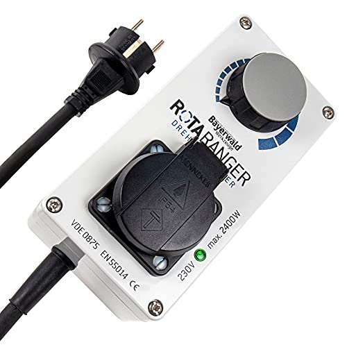 Elektronischer Drehzahlregler - 230V bis 2400 Watt | Bayerwald RotaRanger | Drehzahl von Kreissägen und anderem Werkzeug stufenlos einstellen - Hergestellt in Deutschland Elektronischer Drehzahlregler - 230V bis 2400 Watt | Bayerwald RotaRanger | Drehzahl von Kreissägen und anderem Werkzeug stufenlos einstellen - Hergestellt in Deutschland von Bayerwald Werkzeuge