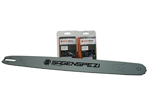 105cm Sägenspezi Schwert-Set Solid Drive mit 2 Vollmeißelketten 3/8" 135TG 1,6mm passend für Stihl 044 MS440 MS 440 von Sägenspezi