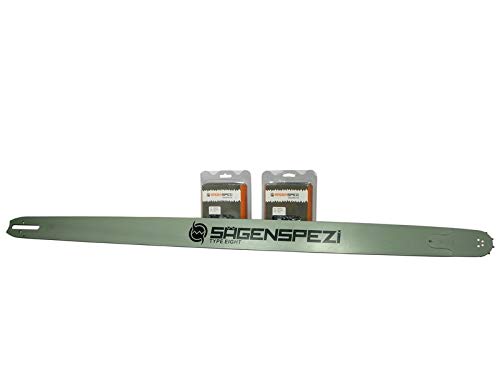 120cm Sägenspezi Schwert-Set Solid Drive mit 2 Halbmeißelketten .404" 138TG 1,6mm passend für Stihl 084 088 MS880 von Sägenspezi