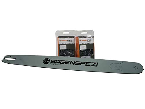 120cm Schwert-Set Solid Drive mit 2 Halbmeißelketten 3/8" 149TG 1,6mm passend für Stihl 044 MS 440 MS440 von Sägenspezi