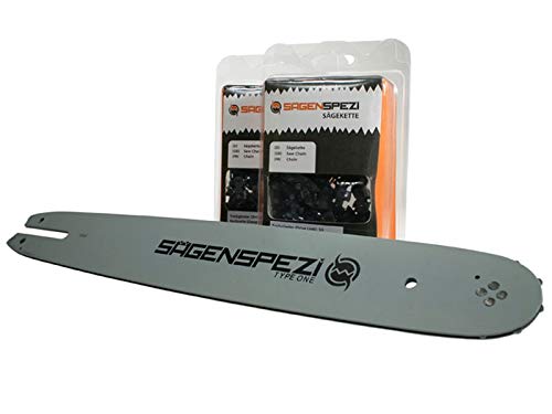 30cm Sägenspezi Schwert-Set Drive mit 2 Halbmeißelketten 3/8"P 44TG 1,3mm passend für Stihl 023 MS230 MS 230 von Sägenspezi