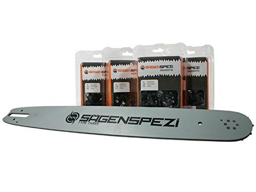 45cm Sägenspezi Schwert-Set Drive mit 4 Vollmeißelketten 3/8" 66TG 1,6mm passend für Stihl MS 462 MS462 45cm Sägenspezi Schwert-Set Drive mit 4 Vollmeißelketten 3/8" 66TG 1,6mm passend für Stihl MS 462 MS462 von Sägenspezi