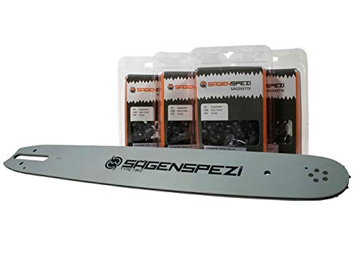 50cm Sägenspezi Schwert-Set Drive mit 4 Halbmeißelketten .325" 81TG 1,6mm passend für Stihl MS 261 MS261 von Sägenspezi