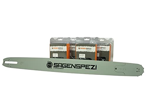 63cm Schwert-Set Solid Drive mit 4 Vollmeißelketten .404" 80TG 1,6mm passend für Stihl MS 881 MS881 von Sägenspezi