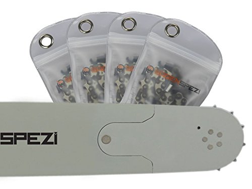 70cm Sägenspezi Schwert-Set Solid Drive mit 4 Vollmeißelketten 3/8" 93TG 1,5mm passend für Husqvarna 572XP von Sägenspezi