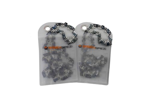 SÄGENSPEZI Set 2x Sägekette 3/8 Hobby 1,3 mm 46 TG Hartmetall Kettenkonfigurator Ersatzkette passend für fast alle Kettensägen-Modelle SÄGENSPEZI Set 2x Sägekette 3/8 Hobby 1,3 mm 46 TG Hartmetall Kettenkonfigurator Ersatzkette passend für fast alle Kettensägen-Modelle von Sägenspezi