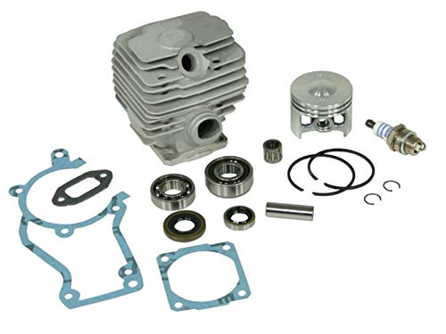 Sägenspezi Zylinder Kolben Set passend für Stihl 028 AV Super 46mm inkl. Dichtsatz, Zündkerze, Kurbelwellenlager und Kolbenbolzenlager von Sägenspezi