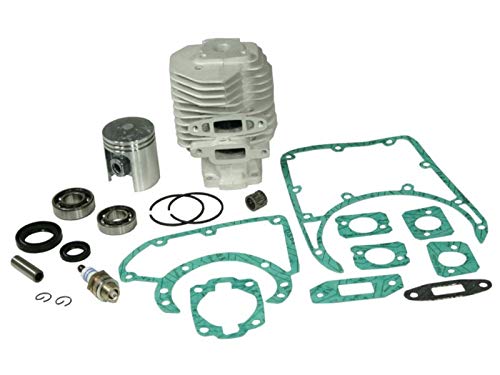 Sägenspezi Zylinder Kolben Set passend für Stihl 041 AV 041AV 44mm inkl. Dichtsatz, Zündkerze, Kurbelwellenlager und Kolbenbolzenlager von Sägenspezi