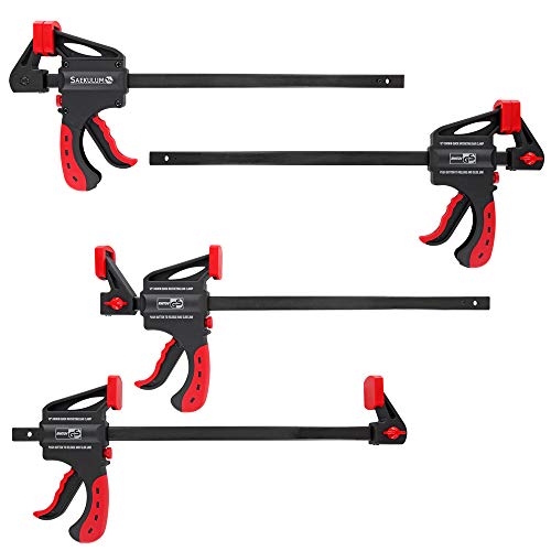 4 Stk. Einhandzwinge 300mm Schnellspannzwinge Klemmzwinge Einhandklemme Schnellspanner Schraubzwinge Spannzwinge Zwingen von Saekulum