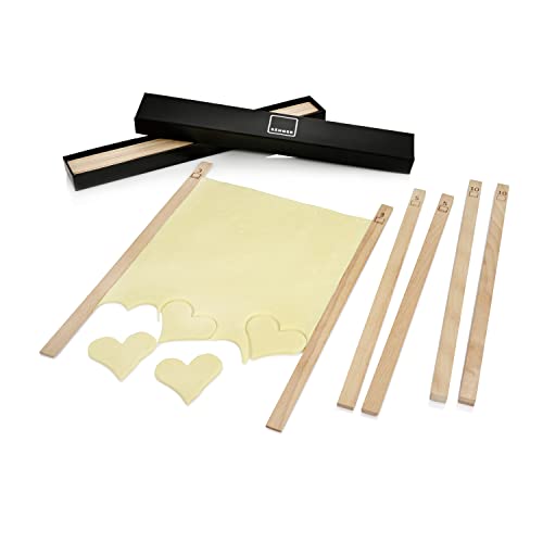 SÄNGER | Premium Teighölzer Set, Backlinear für Teig 6 teilig, Abstandhalter backen, Ausrollhölzer fürs Nudelholz, Abstandhalter für Teigroller, Teigausroller Backsachen | 33 cm SÄNGER | Premium Teighölzer Set, Backlinear für Teig 6 teilig, Abstandhalter backen, Ausrollhölzer fürs Nudelholz, Abstandhalter für Teigroller, Teigausroller Backsachen | 33 cm von Sänger