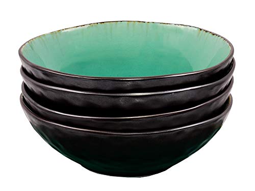 Sänger | Schalen Set Palm Beach, 4-teiliges Schalenset aus Steingut für 4 Personen, Füllmenge: 550ml, Teller Tief, Einzigartiges Design | PREMIUM COLLECTION Sänger | Schalen Set Palm Beach, 4-teiliges Schalenset aus Steingut für 4 Personen, Füllmenge: 550ml, Teller Tief, Einzigartiges Design | PREMIUM COLLECTION von Sänger