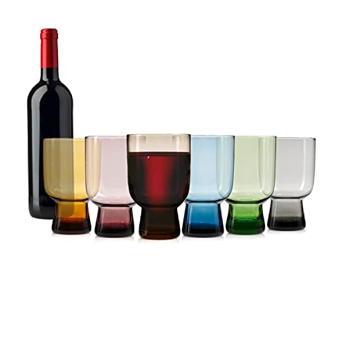 Sänger | Weingläser Corsica, Gläser Set 6-tlg., Cocktailgläser farbig, Trinkgläser, Gläser | 350 ml von Sänger