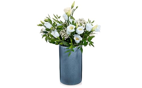 SÄNGER | Vase und Weinkühler Darwin aus Steingut, Handmade, einzigartiges Design, Dekovase für Blumen | 1,1 L von Sänger