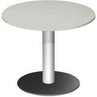Geramöbel Säulentisch mit Tellerfuß, ØxH 900 x 720 mm, lichtgrau von Geramöbel