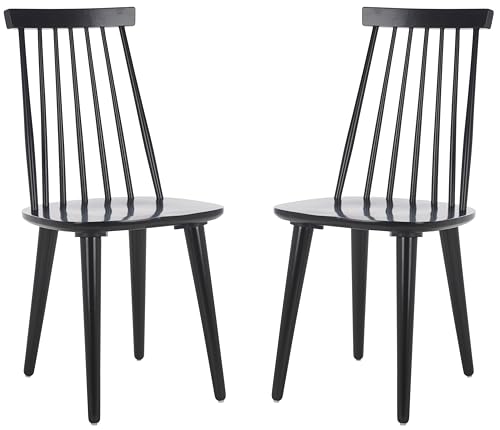 SAFAVIEH Set of 2 Wooden Dining Chairs, in Black SAFAVIEH Set of 2 Wooden Dining Chairs, in Black von Safavieh