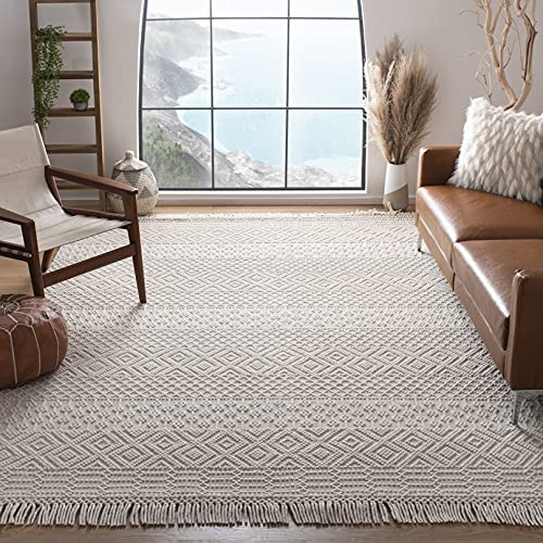 SAFAVIEH Boho Teppich für Wohnzimmer, Esszimmer, Schlafzimmer - Natura Collection, Kurzer Flor, Elfenbein, 244 X 305 cm SAFAVIEH Boho Teppich für Wohnzimmer, Esszimmer, Schlafzimmer - Natura Collection, Kurzer Flor, Elfenbein, 244 X 305 cm von Safavieh