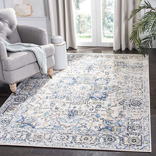 SAFAVIEH Distressed Teppich für Wohnzimmer, Esszimmer, Schlafzimmer - Madison Collection, Kurzer Flor, Grau und Elfenbein, 122 X 183 cm SAFAVIEH Distressed Teppich für Wohnzimmer, Esszimmer, Schlafzimmer - Madison Collection, Kurzer Flor, Grau und Elfenbein, 122 X 183 cm von Safavieh
