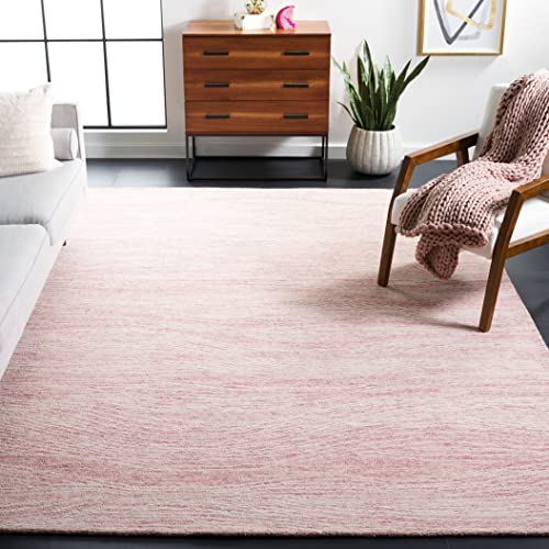 SAFAVIEH Geometrisch Teppich für Wohnzimmer, Esszimmer, Schlafzimmer - Metro Collection, Kurzer Flor, Rosa und Elfenbein, 183 X 183 cm SAFAVIEH Geometrisch Teppich für Wohnzimmer, Esszimmer, Schlafzimmer - Metro Collection, Kurzer Flor, Rosa und Elfenbein, 183 X 183 cm von Safavieh