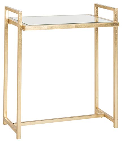 SAFAVIEH Glam Accent Table with Iron Legs, in Gold and Mirror, 31 X 46 X 56.13 SAFAVIEH Glam Accent Table with Iron Legs, in Gold and Mirror, 31 X 46 X 56.13 von Safavieh