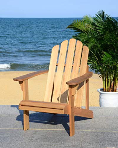 SAFAVIEH Hölzernes Adirondack-Stuhl, Neutral von Safavieh