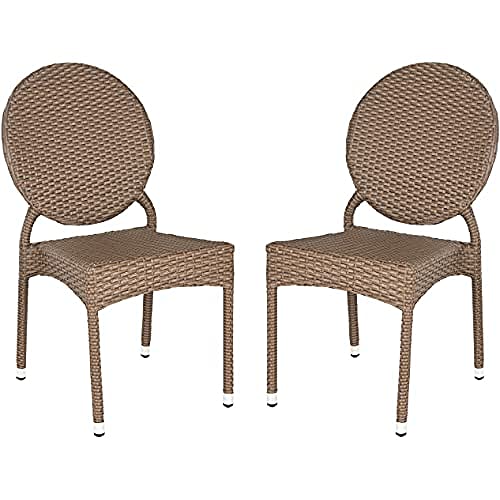 SAFAVIEH Wicker Outdoor Dining Chairs - Set of 2, in Brown SAFAVIEH Wicker Outdoor Dining Chairs - Set of 2, in Brown von Safavieh